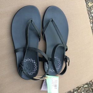 Chaco leather sandal.